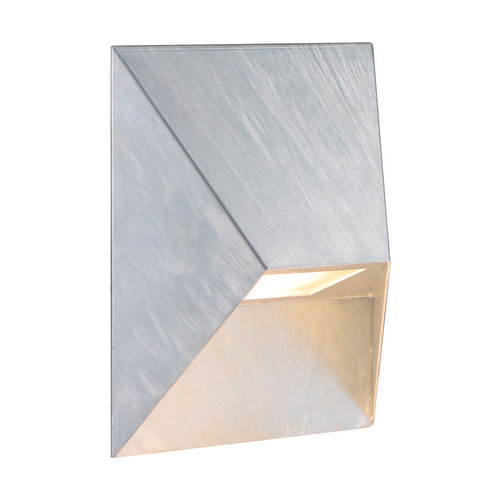Pontio 15 Outdoor Garden Wall Light Galvanized 25W