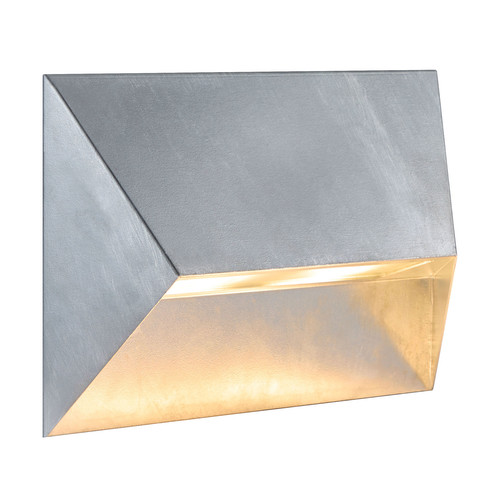 Pontio 27 Outdoor Garden Wall Light Galvanized 2x25W