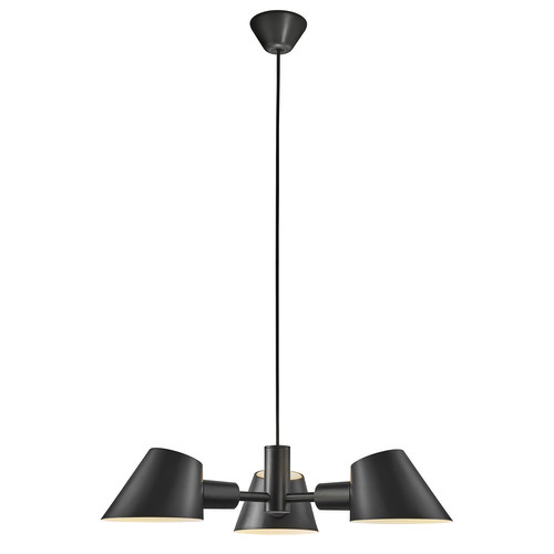 Stay 3-Spot Pendant Light 3x60W Black