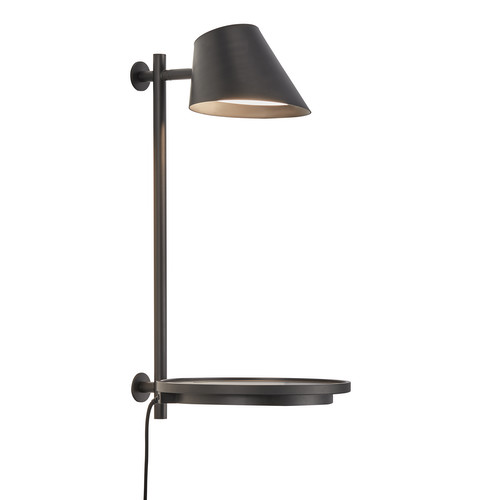 Stay USB Wall Light 240V 14.5W LED 2700K Warm White Black