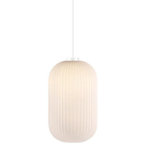 Milford 20 Pendant Light 240V Opal / White 40W