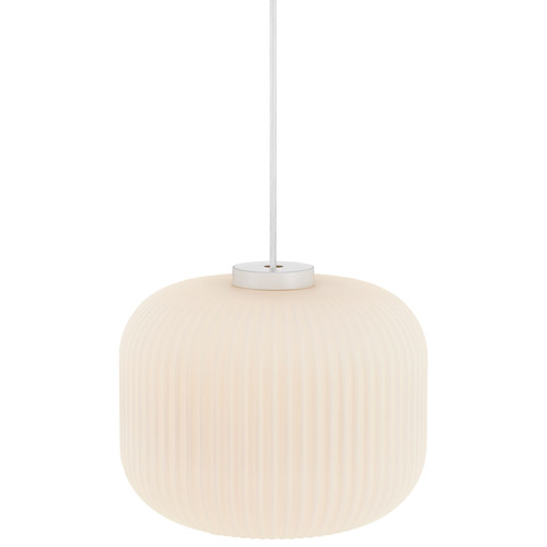 Milford 30 Pendant Light 240V Opal / White 40W