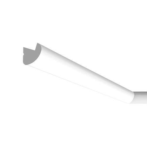 Rounded Cornice Coving Moulding LED Tape Extrusion Profile Plastic 2000mm