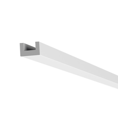 U-Shape Cornice Coving Moulding LED Tape Extrusion Profile Plastic 2000mm