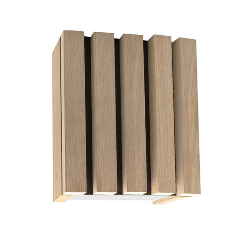 Natural Wood Up and Down Wall Panel Light 6W Natural Wood