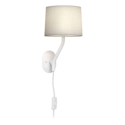 Arbor Plug-In Bedside Wall Light 7W Matt White