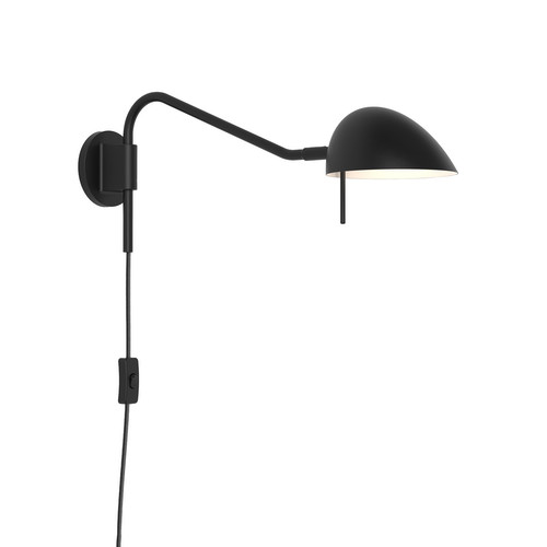 Serge Plug-In Wall Light 240V Matt Black 5W
