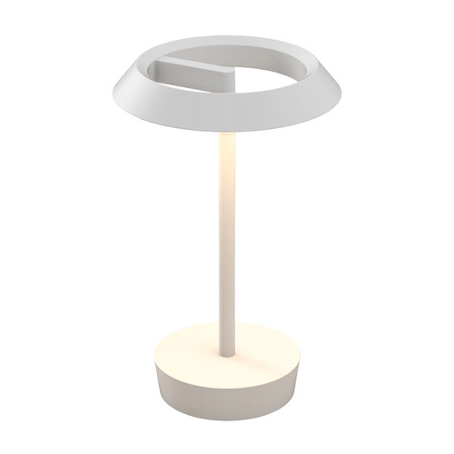 Halo Portable LED Rechargeable Table Lamp 2.6W LED 2700K Warm White Matt White