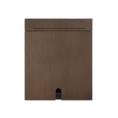 Horizon Square Recessed Floor Box Socket Single Chocolate Bronze
