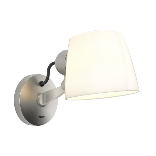 Imari Adjustable Wall Light 240V Matt Nickel 12W