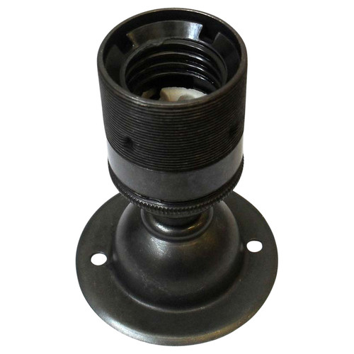Screw Fix Threaded Skirt Dome Lampholder Bronze ES / E27