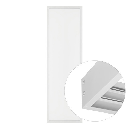LED Panel 24V 1200 x 300 mm Surface Frame Kit 4000K Cool White 40W