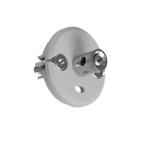 Jaz Duo Slim Power Endcap with Hole Grey