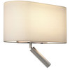 Venn Reader Bedside Wall Light 12W + 3.3W 2700K Matt Nickel