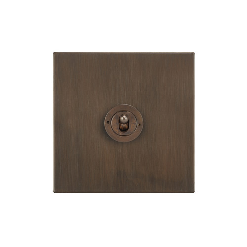 Horizon Square Dolly Switch 1 gang 20 amp 2 way Chocolate Bronze