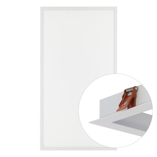 LED Panel 24V 1200 x 600 mm Recessed Frame Kit 4000K  Cool White 60W