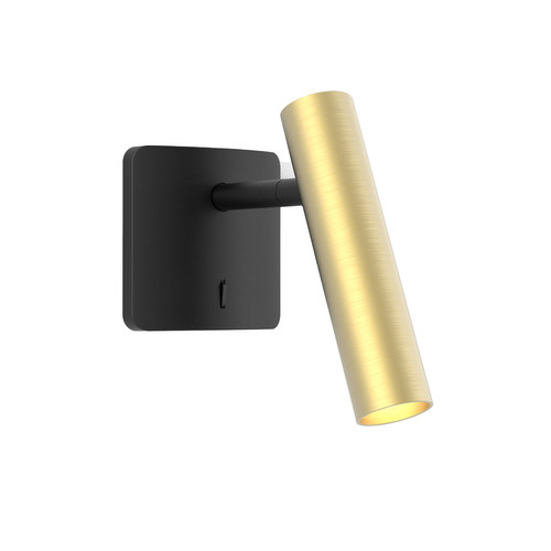 Leda Single Bedside Wall Light (Shade Required) Black 4W