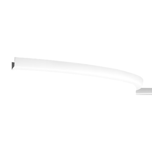 Flexible Angular Cornice Coving Moulding LED Tape Extrusion Profile Plastic 2000mm