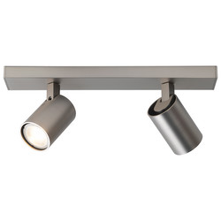 Ascoli Twin 240V 100W Matt Nickel