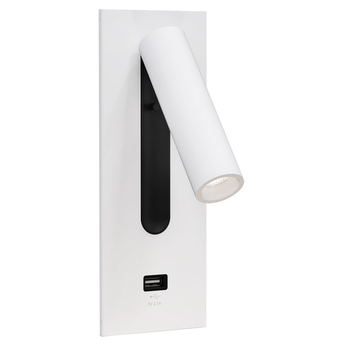 Fuse 3 LED USB Wall Light 240V 3.5W White