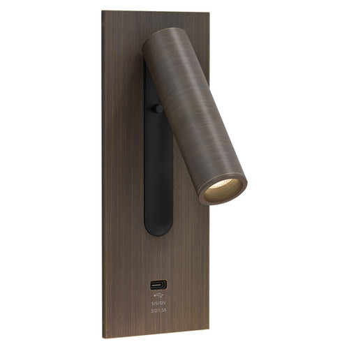 Fuse 3 LED USB-C Wall Light 240V 3.5W Bronze