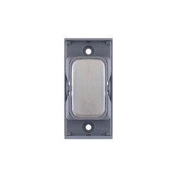 Screwless Blank Grid Module Blanking Module Brushed Stainless