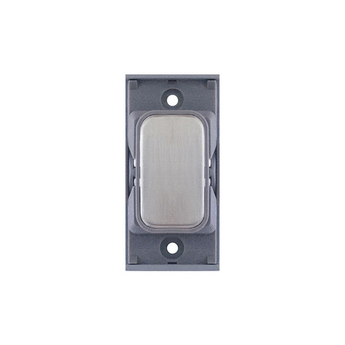 Screwless Blank Grid Module Blanking Module Brushed Stainless