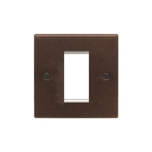 Euro Plate 1 gang Copper Bronze
