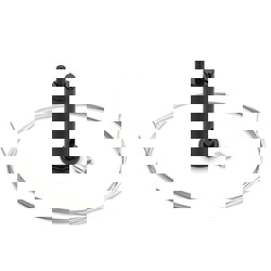 Ceiling Fastener Set Wire Suspension Black