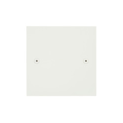 Horizon Square Blank Plate 1 Gang Plate Matt White
