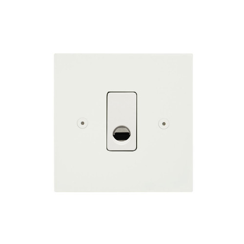 Horizon Square Socket 1 gang flex outlet Matt White