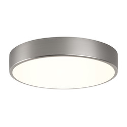 Mallon LED Ceiling Light IP44 Selectable CCT 15.3W 2700K Warm White - 4000K Cool White Matt Nickel