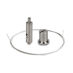 Ceiling Fastener Set  Wire Suspension Silver