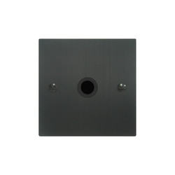 Flex Outlet 1 gang flex outlet Black Aluminium