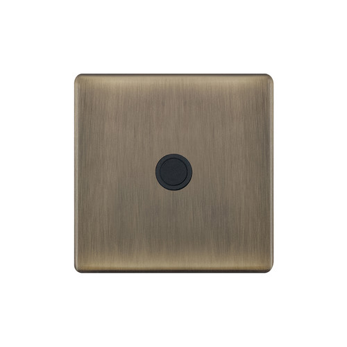 Flex Outlet Screwless 1 Gang 20 amp Antique Brass