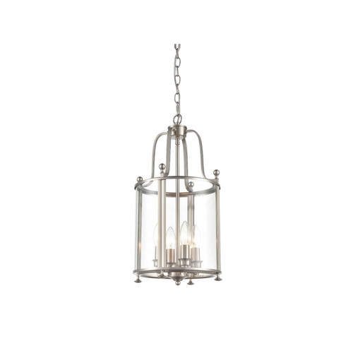 Drayton Lantern Pendant Light LA7019-4 Satin Nickel 40W