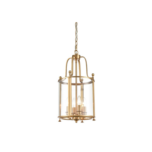Drayton Lantern Pendant Light LA7020-4 Antique Gold 40W