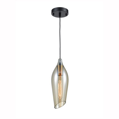 Taper Pendant Light PCH193 Amber Black 15W