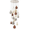 Perry/Galaxy 18 Light Cluster Pendant Base FL2453-18 Satin Nickel 90W