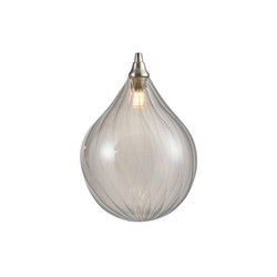 Perry 359 Large Glass Shade Smoked Black 200mm