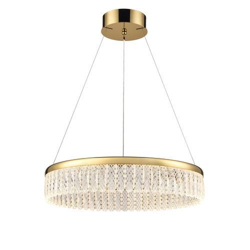 Victoria Single Tier Pendant Light PCH450 Gold 24W 3000K Warm White