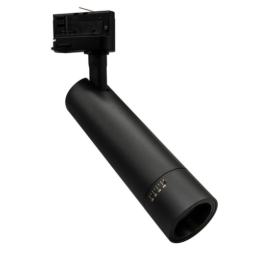 Adjustable Beam 10-45° LED Track Light Three Circuit Spotlight 15W Black