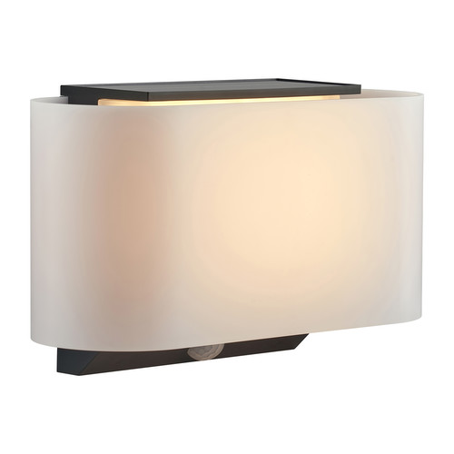 Piola Solar Outdoor Garden Wall Light White 5W 3000K Warm White