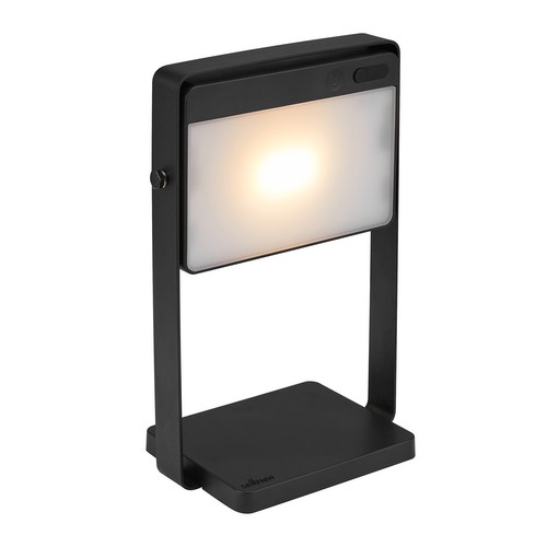 Saulio Portable Solar LED Battery Outdoor Garden Table Light Black 3000K Warm White