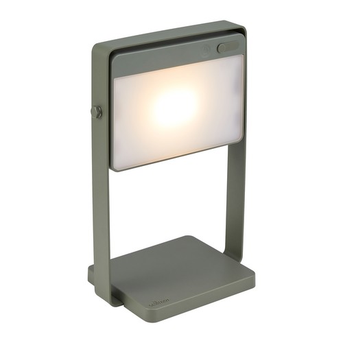 Saulio Portable Solar LED Battery Outdoor Garden Table Light Green 3000K Warm White