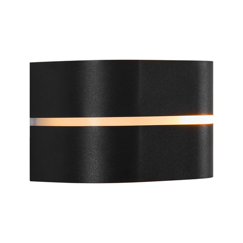 Sibelis Outdoor Garden Wall Light Black 10W