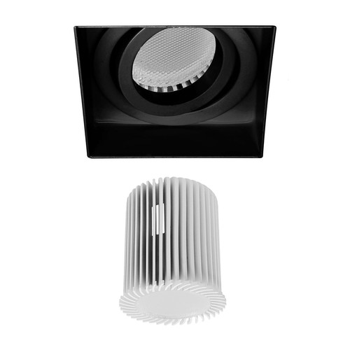Trimless Square Downlight RGBW LED Module 8.5W RGB+3000K Warm White Black