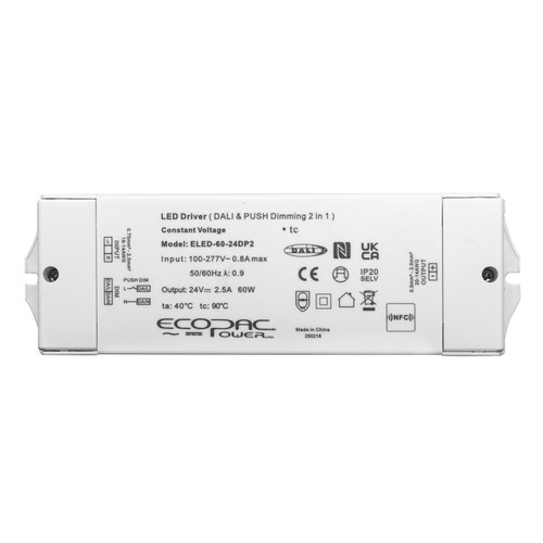 DALI-2 Dimmable LED Driver (Constant Voltage) 60W 24V
