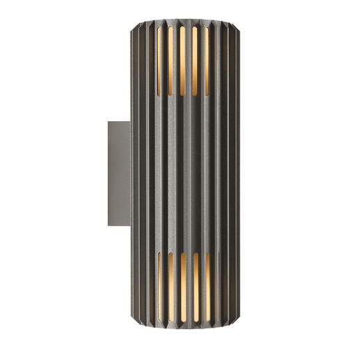 Aludra Seaside Double Outdoor Garden Wall Light 30W Anthracite