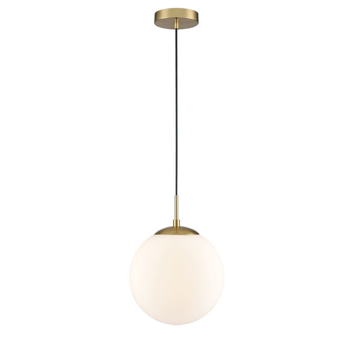 Galaxy 250 Opal Glass Pendant Light PCH426-375 15W Brass / Opal